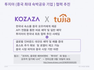 코자자 크라우드펀딩 KTB투자증권 국민숙박공유플랫폼 사업계획 HomeSharing