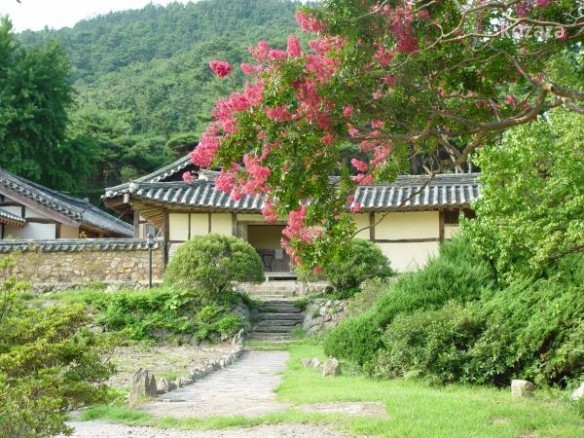 명품고택 명재고택 봄
